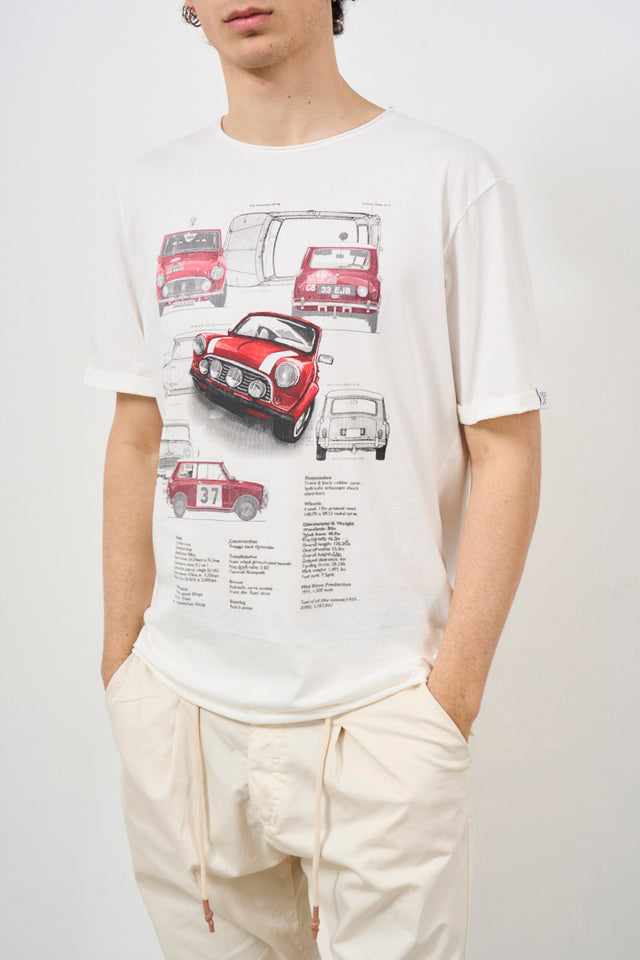 T-shirt uomo con stampa "Mini" su fronte