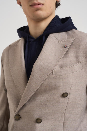 Giacca uomo doppiopetto grigio chiaro - 3