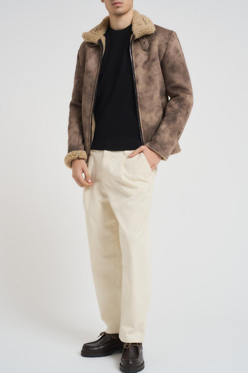 Giubbotto uomo ecomontone marrone - 1