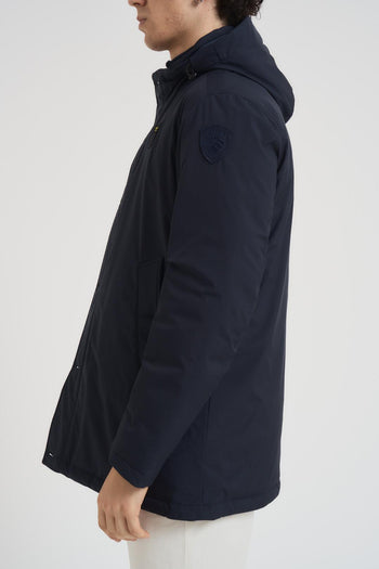 Parka uomo midi blu - 3