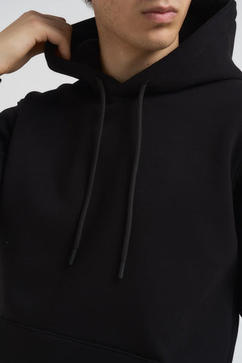 Felpa uomo con cappuccio nera - 4