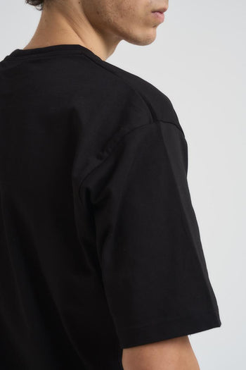 T-shirt uomo girocollo nera - 4
