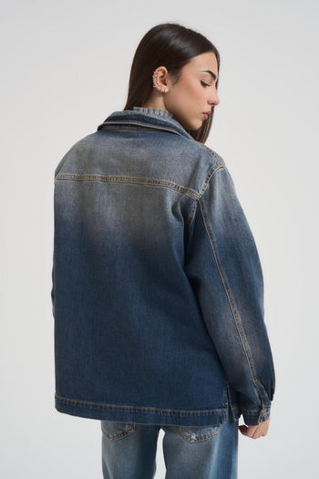 Camicia donna in denim chiaro - 6