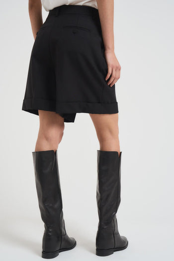 Bermuda donna con risvolto nero - 3
