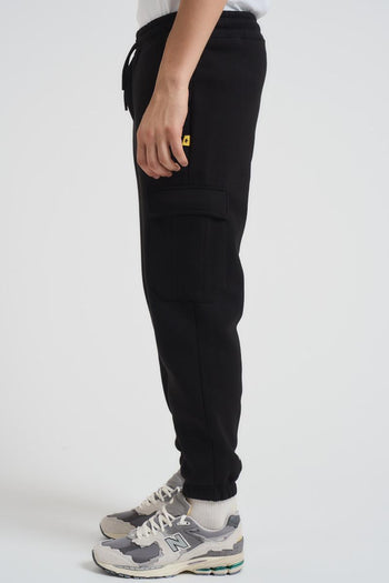 Pantalone tuta jogger uomo nera - 3
