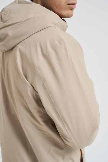 Giubbotto uomo double face beige e arancione - 5