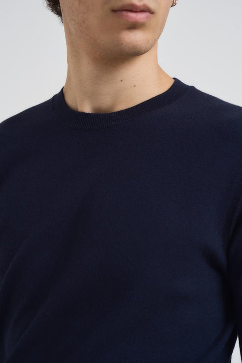 Maglia uomo girocollo blu notte - 2