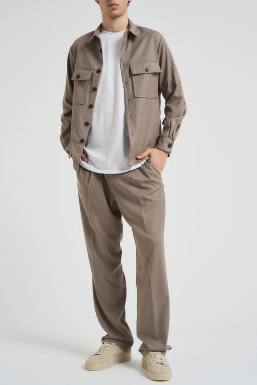 Camicia uomo tortora - 1