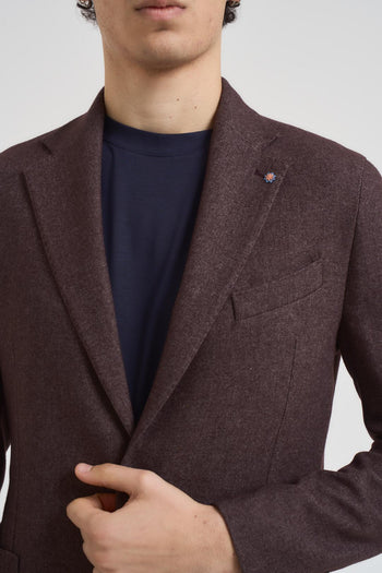 Giacca uomo monopetto marrone - 3