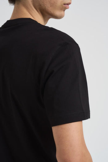 T-shirt uomo girocollo nera - 5