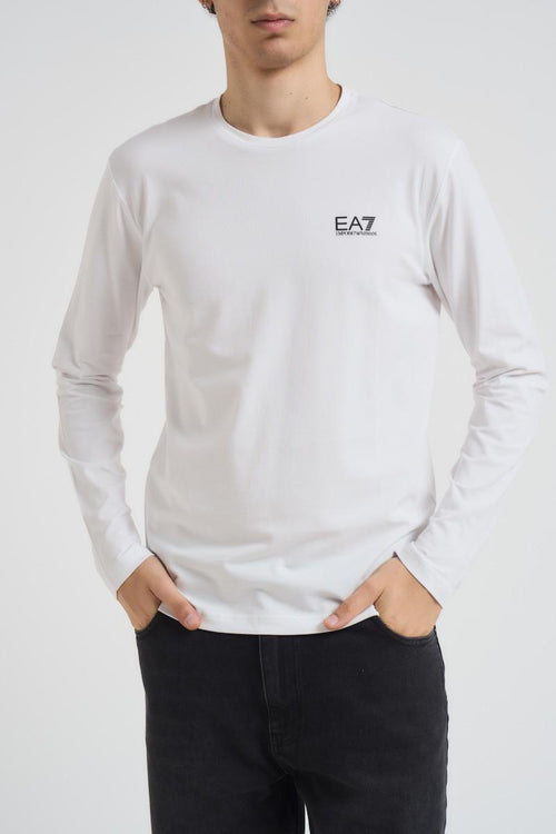 T-shirt uomo girocollo bianca - 1