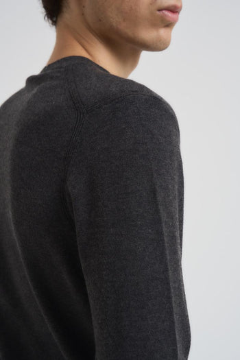 Maglia uomo girocollo grigio antracite - 5