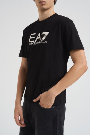 T-shirt uomo girocollo nera - 3