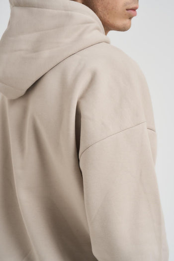 Felpa uomo con cappuccio avorio - 5