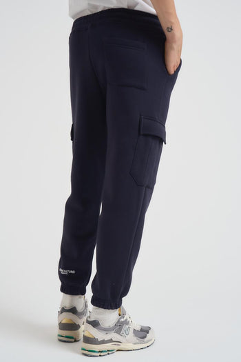 Pantalone tuta jogger uomo blu - 4