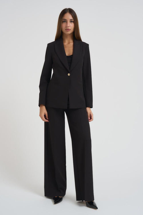 Giacca donna monopetto nera - 1
