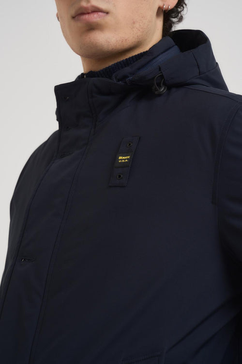 Parka uomo midi blu - 2