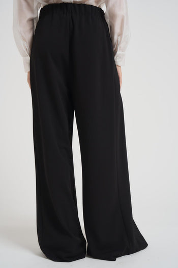 Pantalone donna a palazzo nero - 3