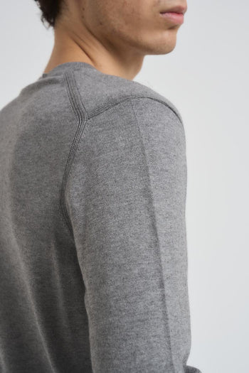 Maglia uomo girocollo grigio chiaro - 6