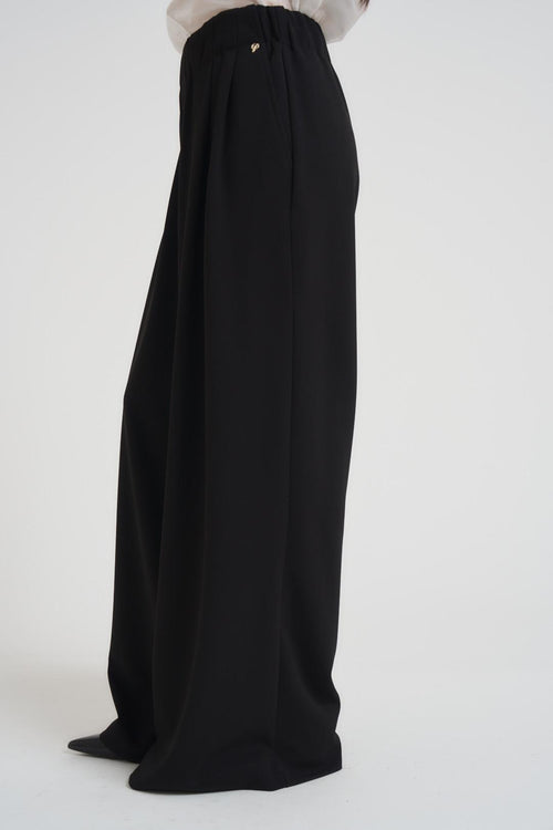 Pantalone donna a palazzo nero - 2