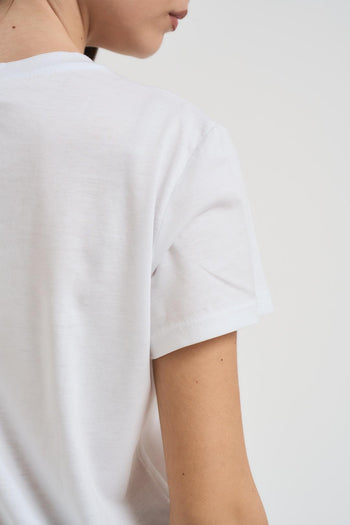 T-shirt donna girocollo bianca - 3