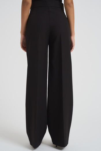 Pantalone donna dritto nero - 3