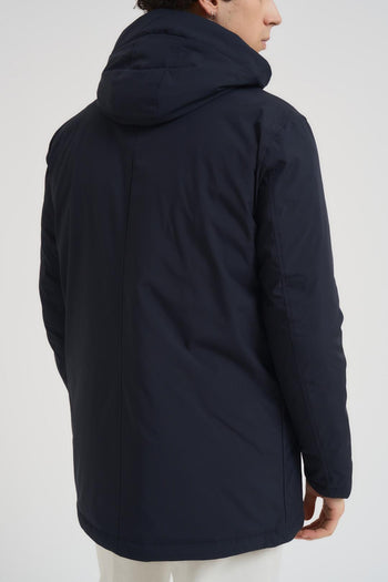 Parka uomo midi blu - 4