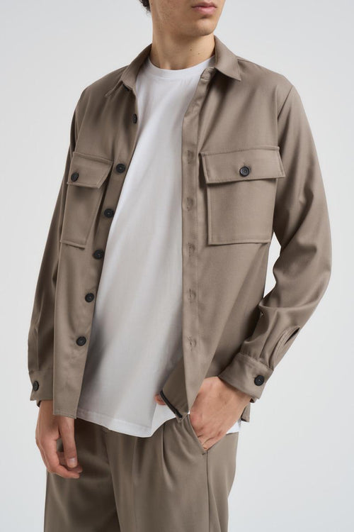 Camicia uomo tortora - 2