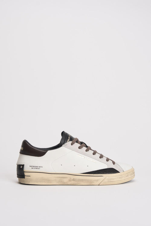 Sneakers uomo nera effetto vintage
