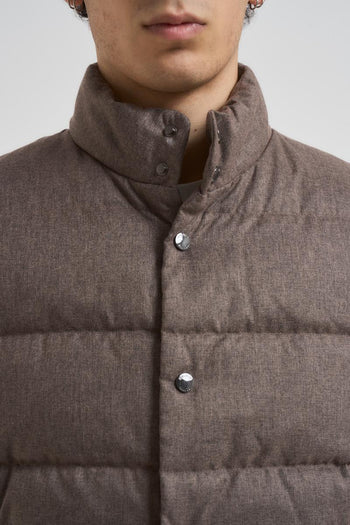 Gilet uomo trapuntato tortora - 3
