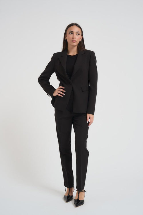Giacca donna monopetto nero