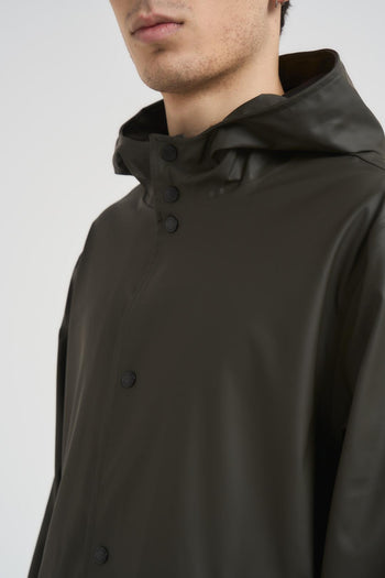 Giubbotto uomo impermeabile verde militare - 6