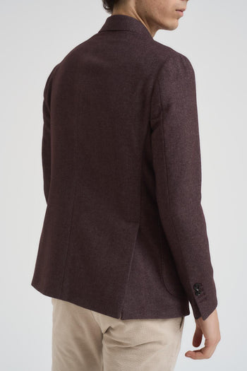 Giacca uomo monopetto marrone - 5