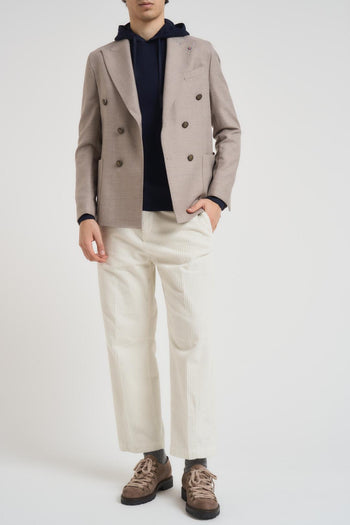 Giacca uomo doppiopetto grigio chiaro - 7