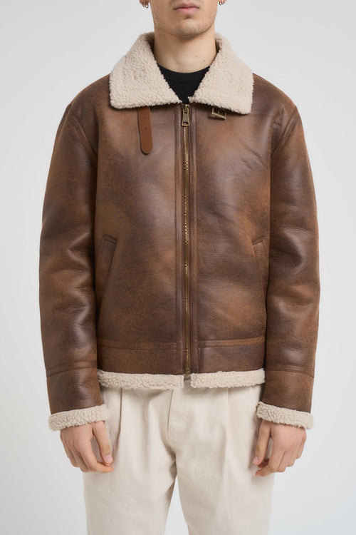 Giubbotto ecomontone uomo marrone - 2