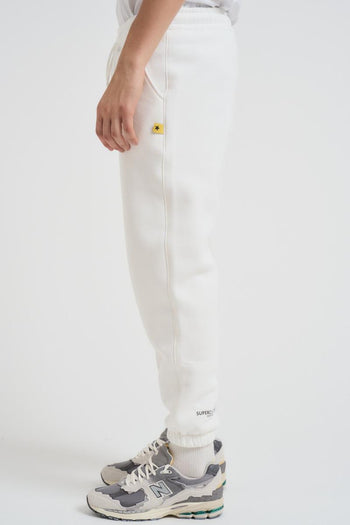 Pantalone tuta jogger uomo bianca - 3