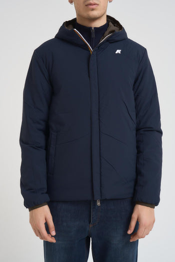 Giubbotto uomo double face verde e blu - 7