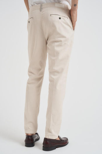 Pantalone uomo regular panna - 5