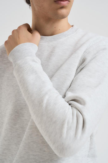 Felpa uomo grigia a girocollo - 3