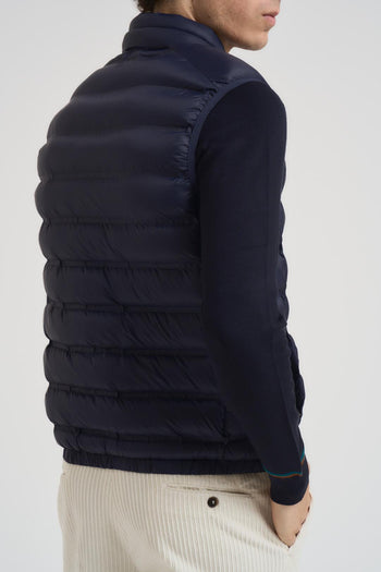 Gilet piumino uomo trapuntato blu notte - 5