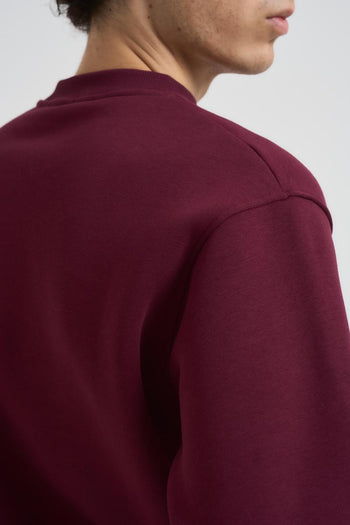 Felpa uomo girocollo bordeaux - 8