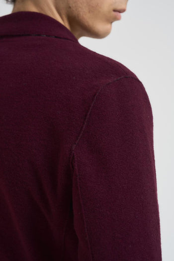 Giacca uomo in maglia bordeaux - 6