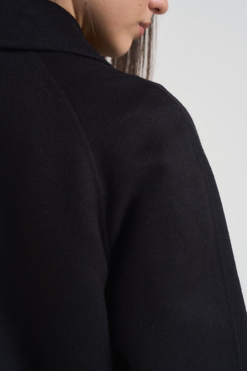 Cappotto donna lungo blu notte - 5