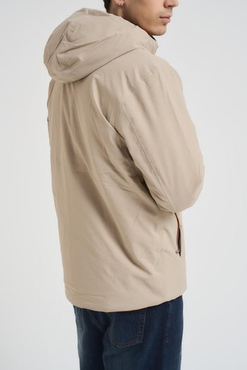 Giubbotto uomo double face beige e arancione - 4