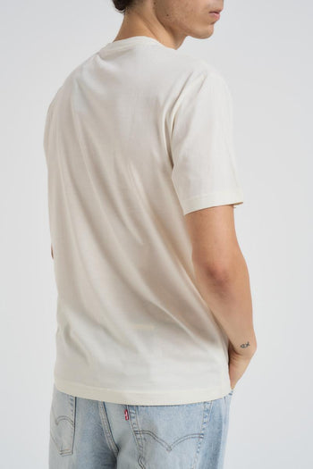 T-shirt uomo girocollo panna - 3