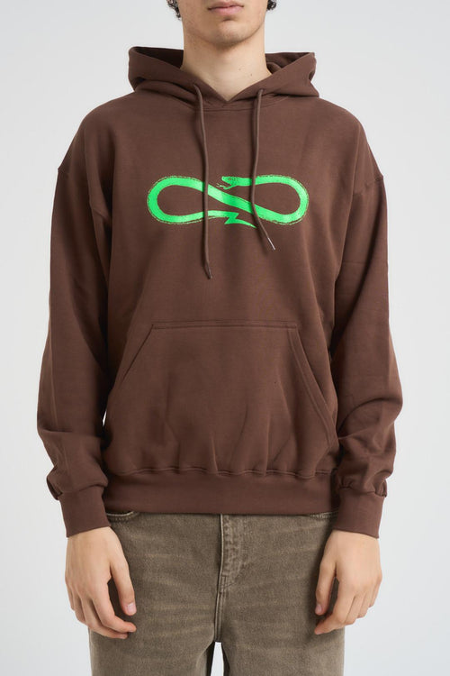 Felpa uomo Logo Classic marrone