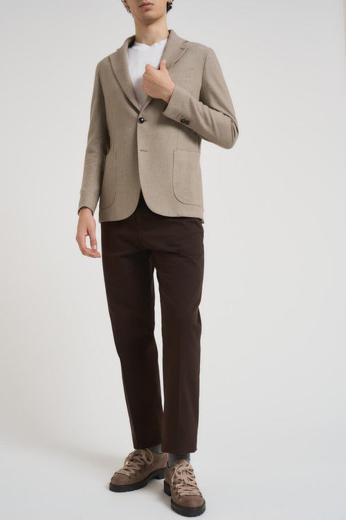 Giacca uomo monopetto tortora - 1