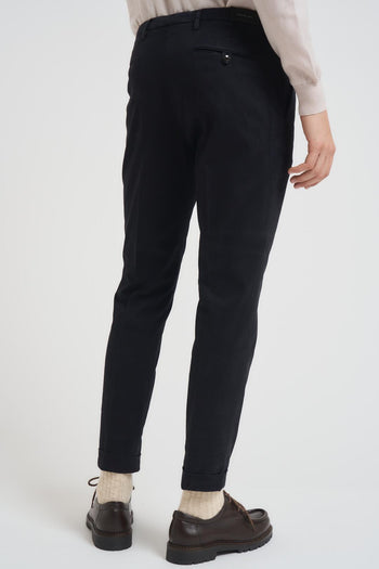 Pantalone uomo con pinces blu - 4