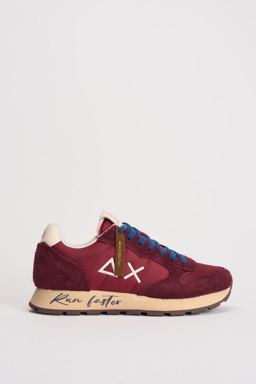 Sneakers uomo bordeaux e bianche