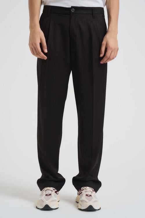 Pantalone uomo gamba dritta nero - 1